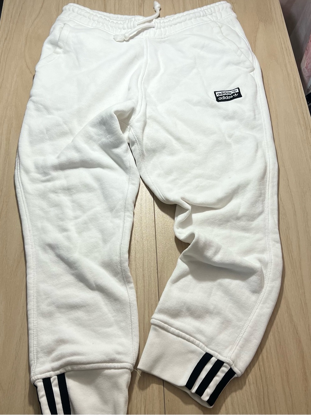 Adidas White Joggers